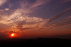 夕陽に染まる空♪