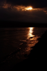 山中湖の夕暮れ・・・