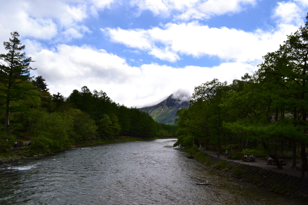 長野県　河童橋　上高地