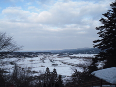 岩手県　平泉 山頂にて