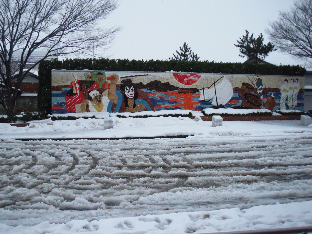 秋田県　八郎潟駅
