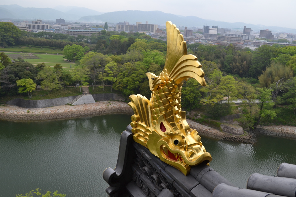岡山県 岡山城　天守閣より
