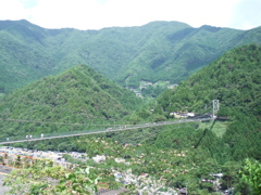 奈良県　谷瀬の吊り橋