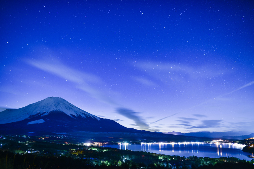 富士と山中湖