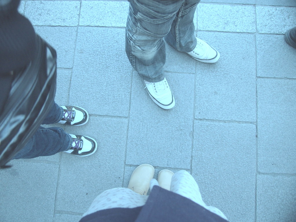 3つの足跡