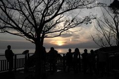 江ノ島の日没