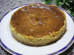 マンゴー入りチーズケーキ