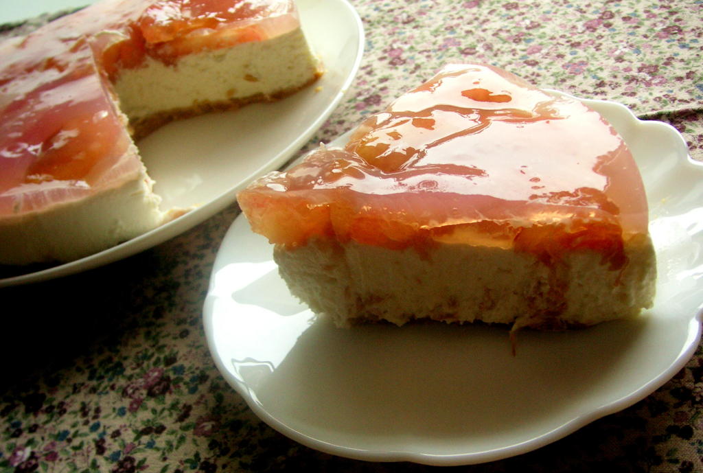桃のムースケーキ