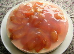 桃のムースケーキ