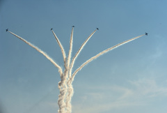 ブルーインパルスの為の奈良の空。