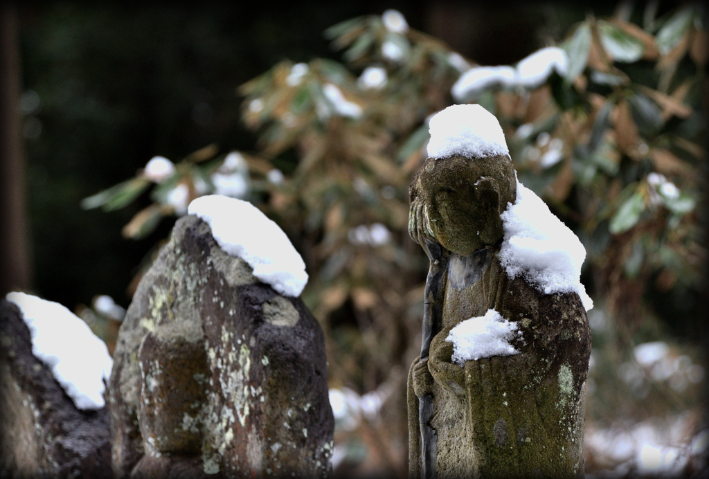 雪の帽子