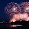 湖畔を染めるびわ湖花火大会