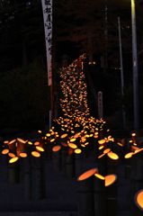 松尾山八幡宮　竹灯籠