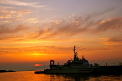 夕日