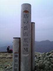 塔の岳山頂・V603SH