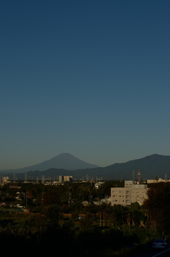 一時間後の富士山