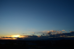 冬の夕暮れ