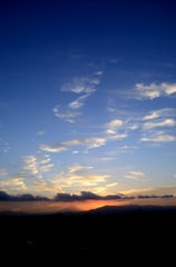 富士と空