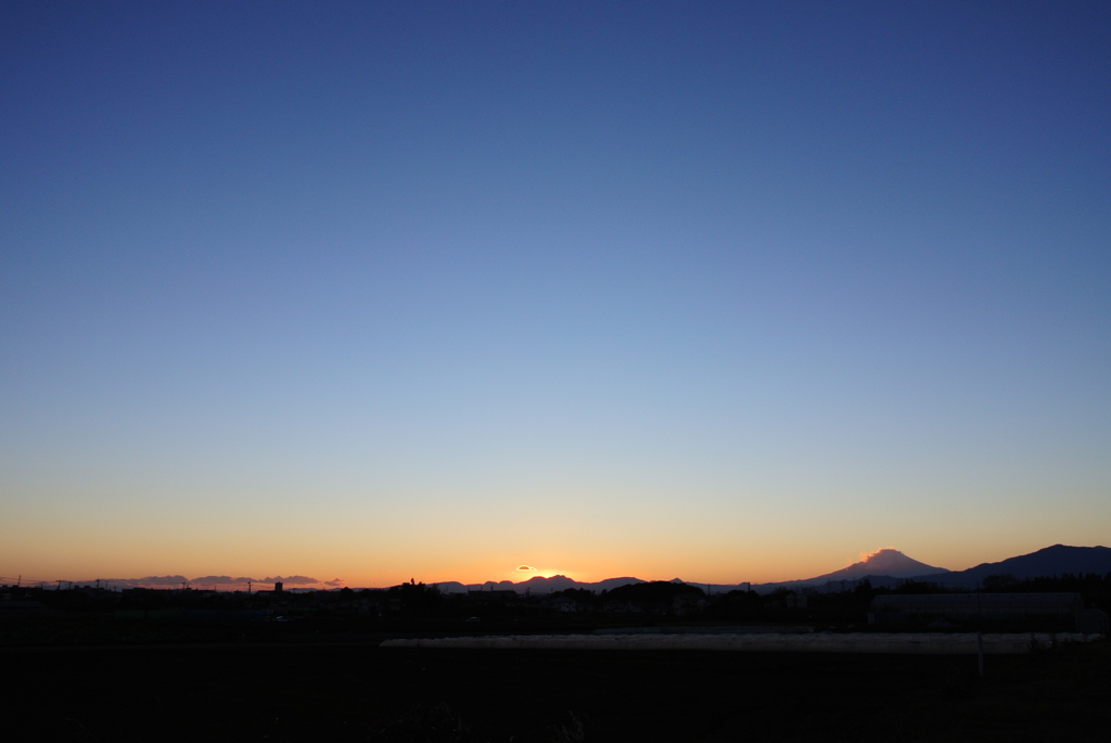 夕暮れ