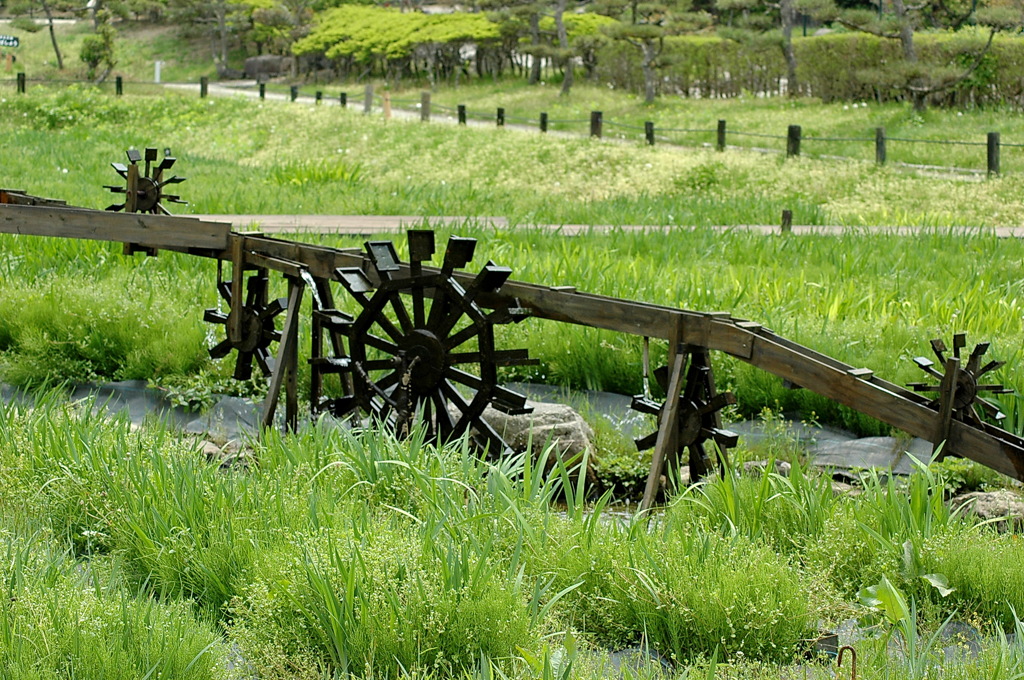 日本の原風景　水車