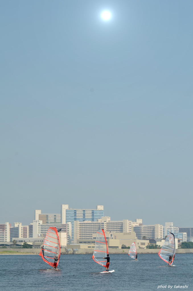 2012年夏風景　ウインドサーフィン