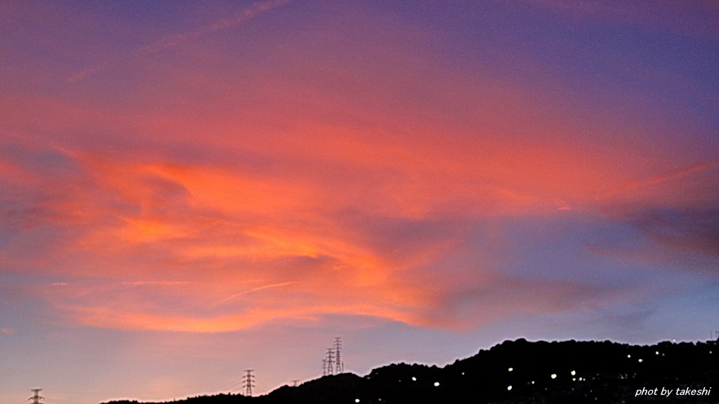 夕焼けグラデーション