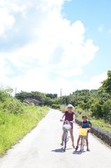 竹富島をレンタサイクルで巡る