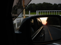 久しぶりの夕日