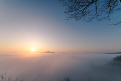 鎌倉山からの雲海-4