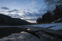 明け方の旧渡し場