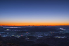 九十九谷展望公園からの日の出-1