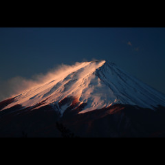 富士三昧94　河口湖より　山旗雲（やまはたぐも）