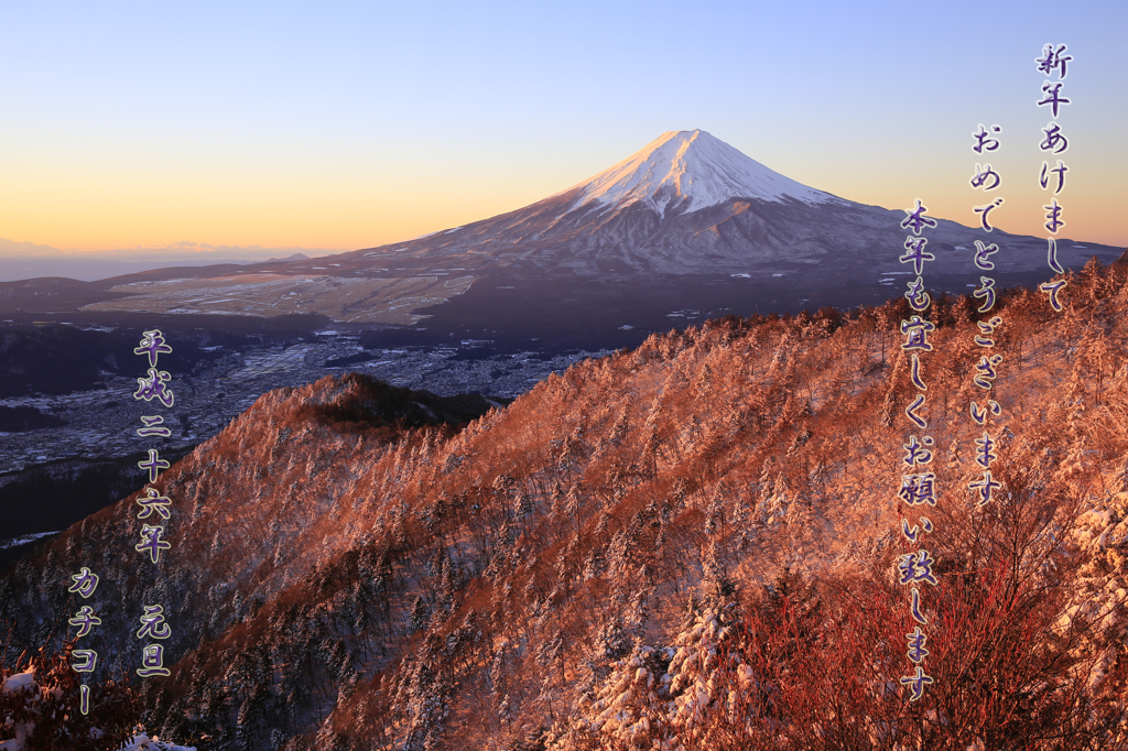 富士三昧224　PHOTOHITOの皆様に年賀状です(^^♪