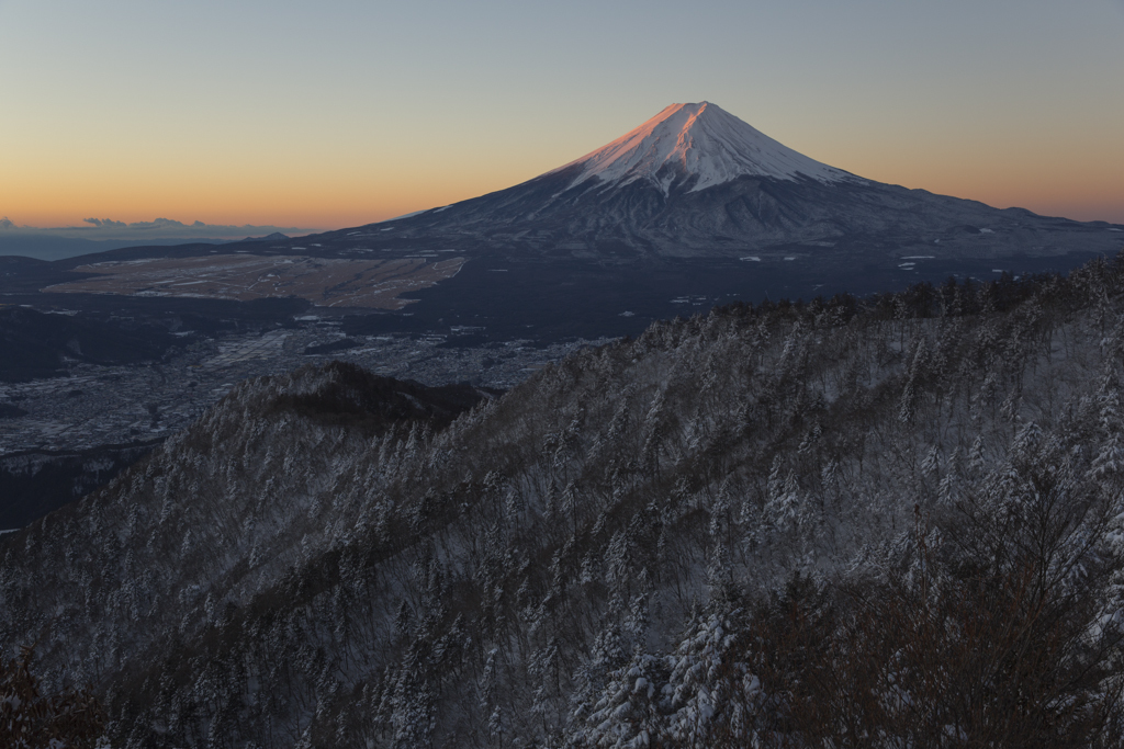富士三昧209 憧れの三ツ峠山からの富士と樹氷② サンライズ