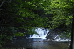 湯滝付近の小さな滝