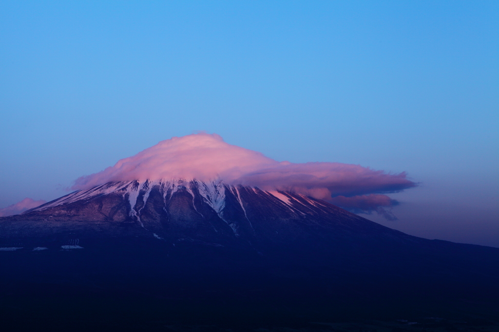 猪ノ頭林道から富士山