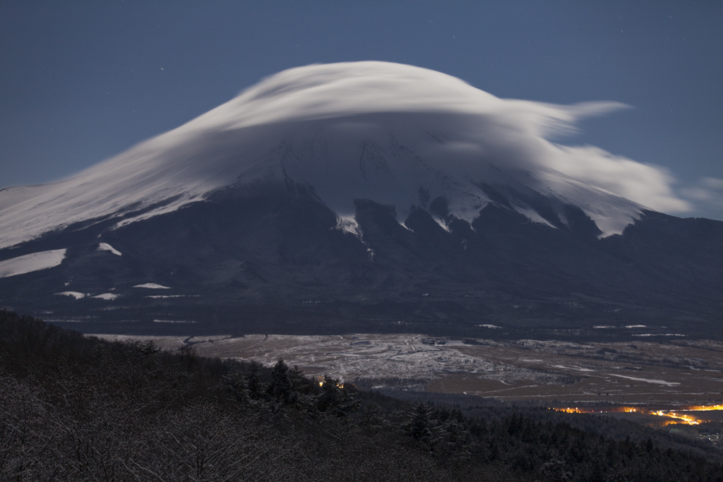 富士三昧423　二十曲の樹氷と笠雲 弾丸2