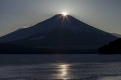 富士三昧435　山中湖のダイヤモンド富士①