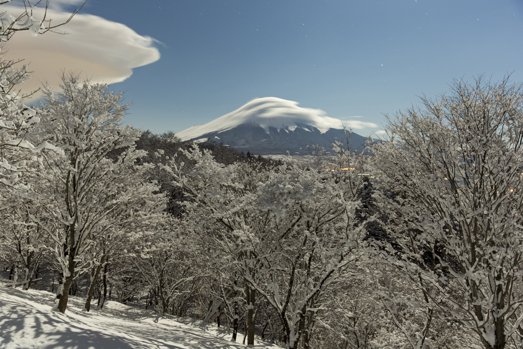 富士三昧426　二十曲の樹氷・笠雲・吊るし雲 弾丸⑤