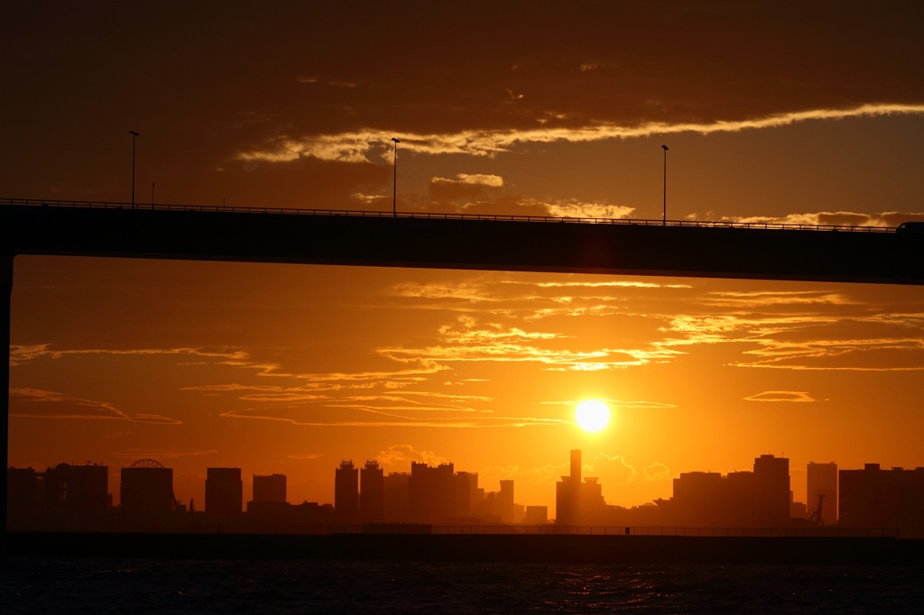 ゲートブリッジの夕焼け