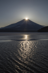 富士三昧436　山中湖のダイヤモンド富士②