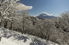 富士三昧427　二十曲の樹氷・笠雲・吊るし雲 弾丸⑥