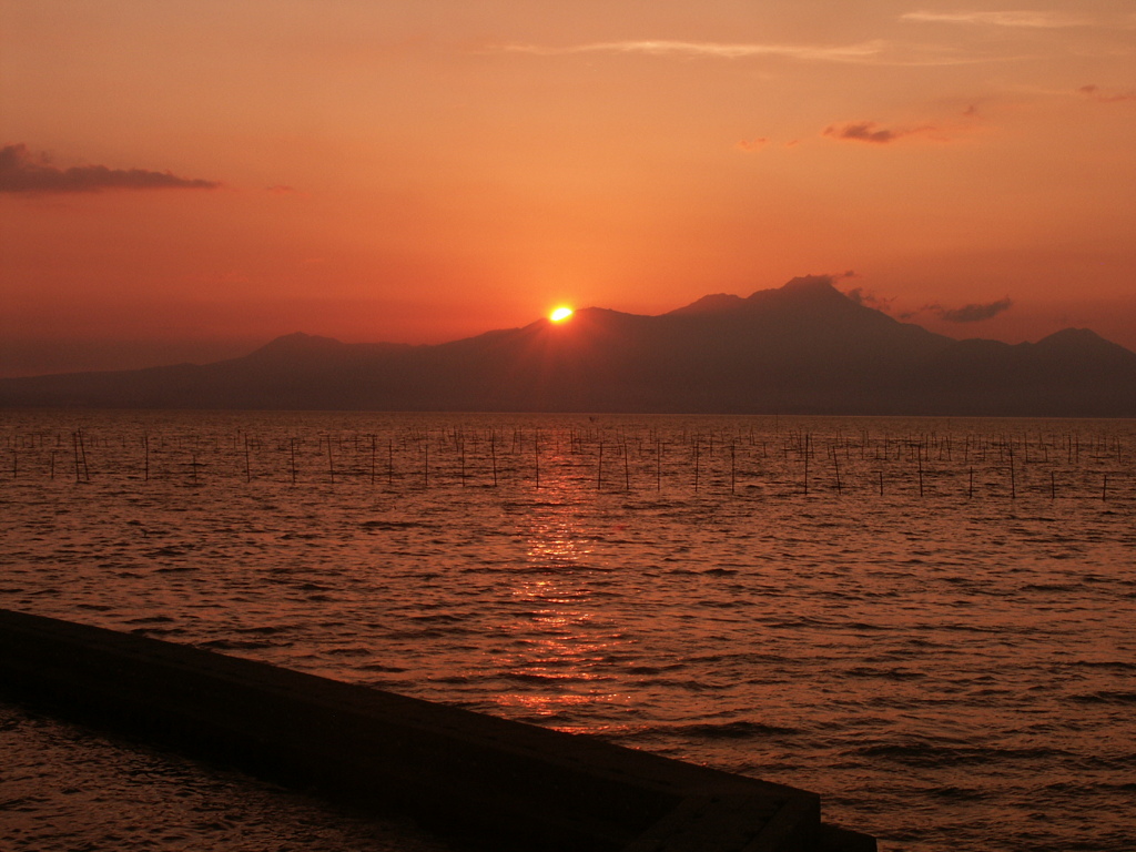 夕日