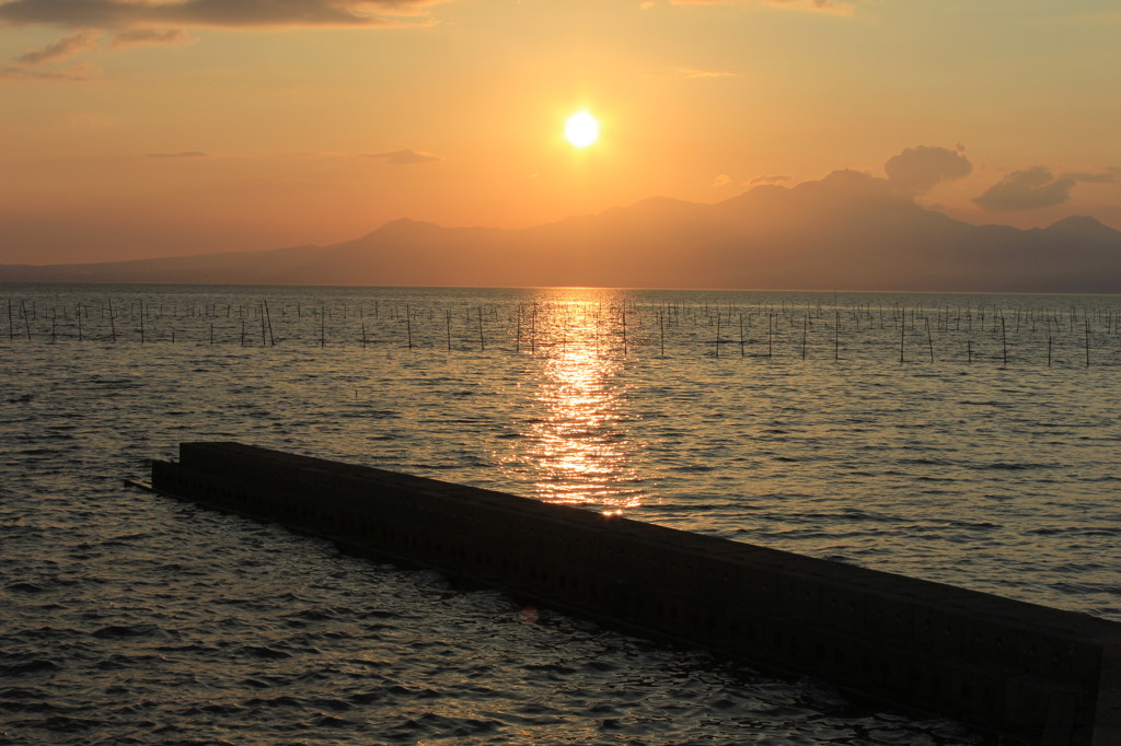 夕日