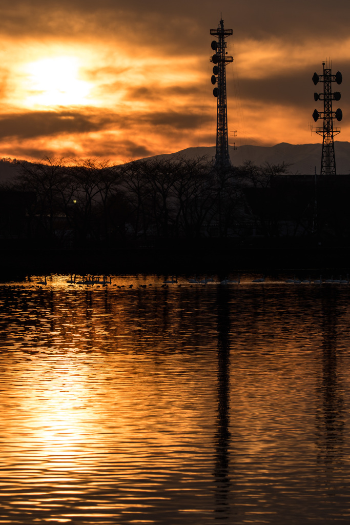 夕暮れ