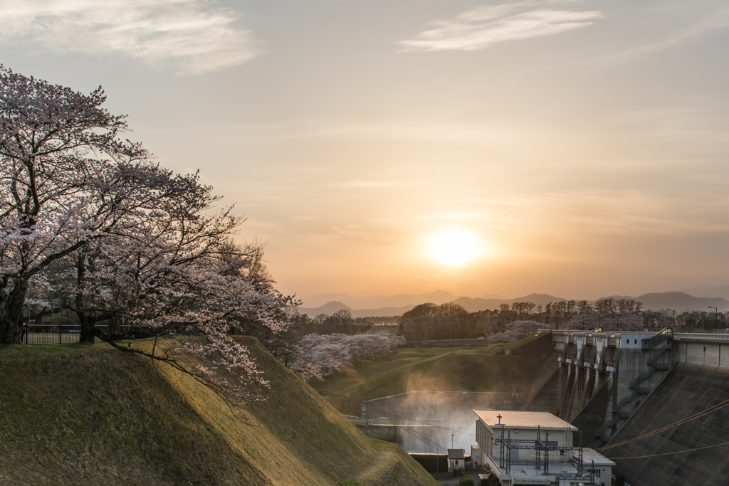 夕日