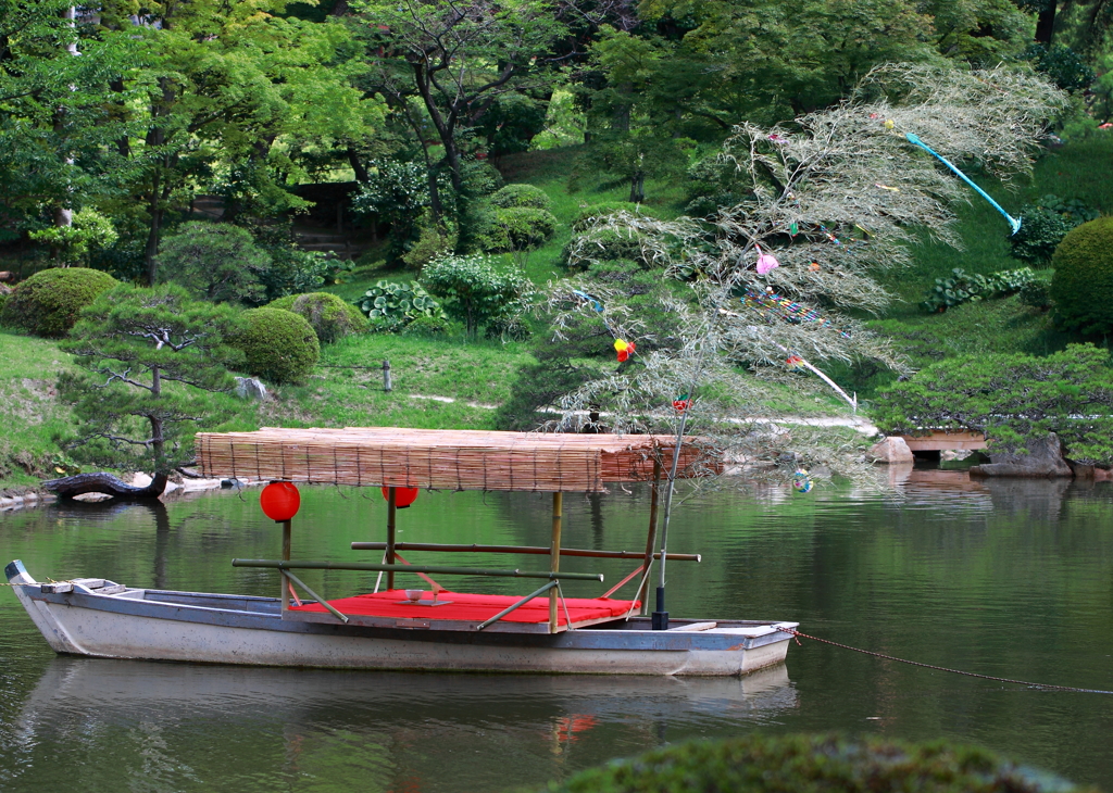 七夕の縮景園