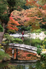 縮景園の秋