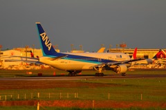 Sunset Airplane
