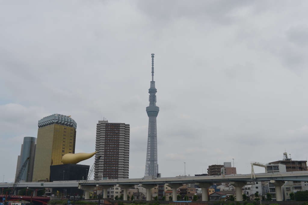 吾妻橋からのスカイツリー